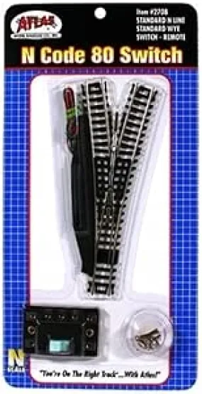 Atlas 2708 N Code 80 Remote Wye Turnout