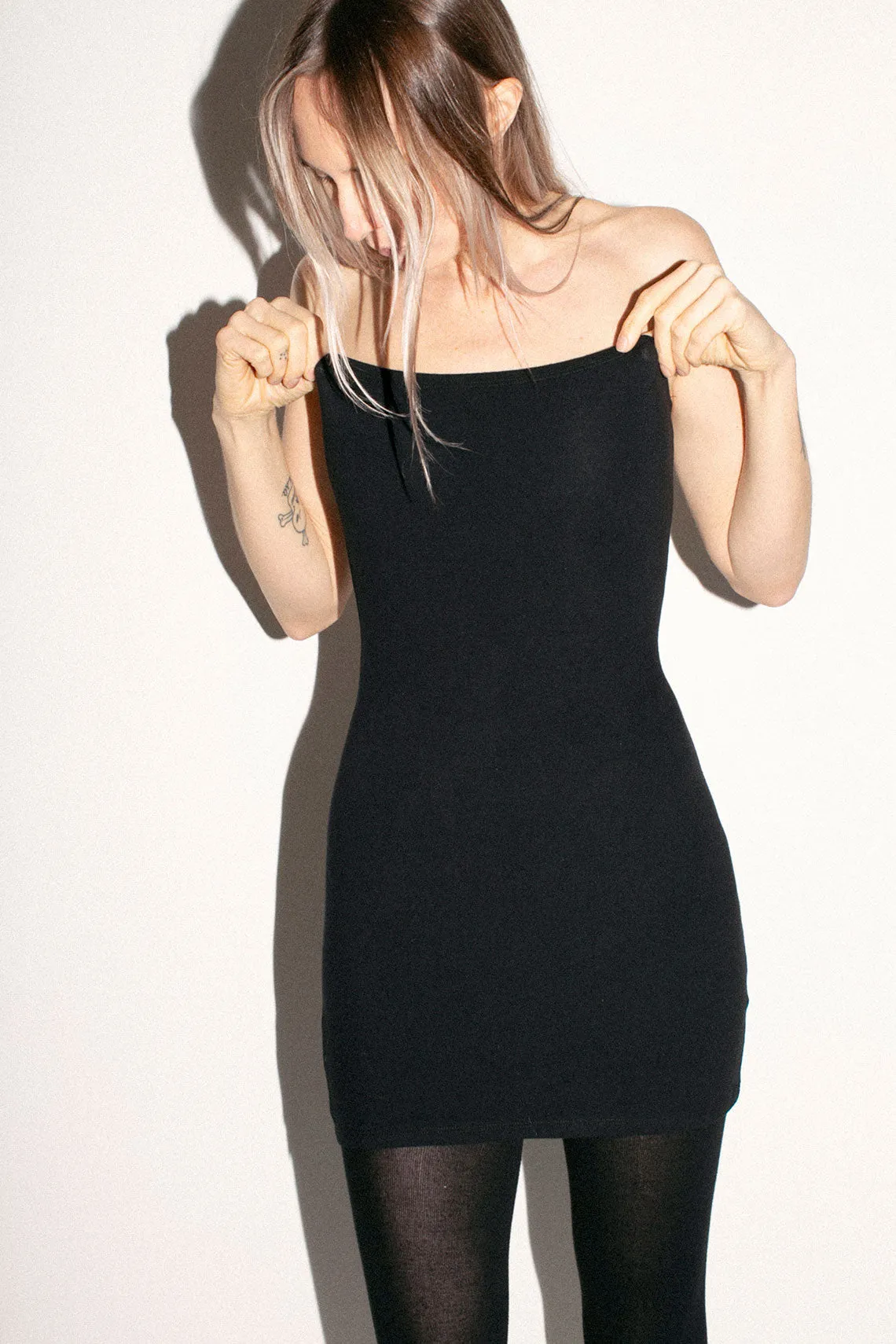 Black  Mini Convertible Tube Dress