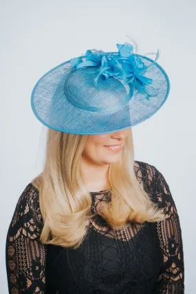 Blue Jay Flower Bud Disc Fascinator
