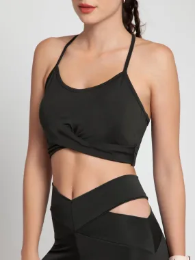 Eden Green Twist Sports Bra
