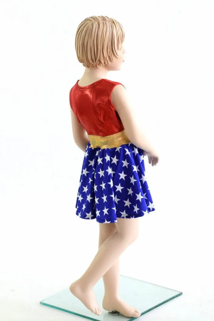 Girls Super Hero Skater Dress