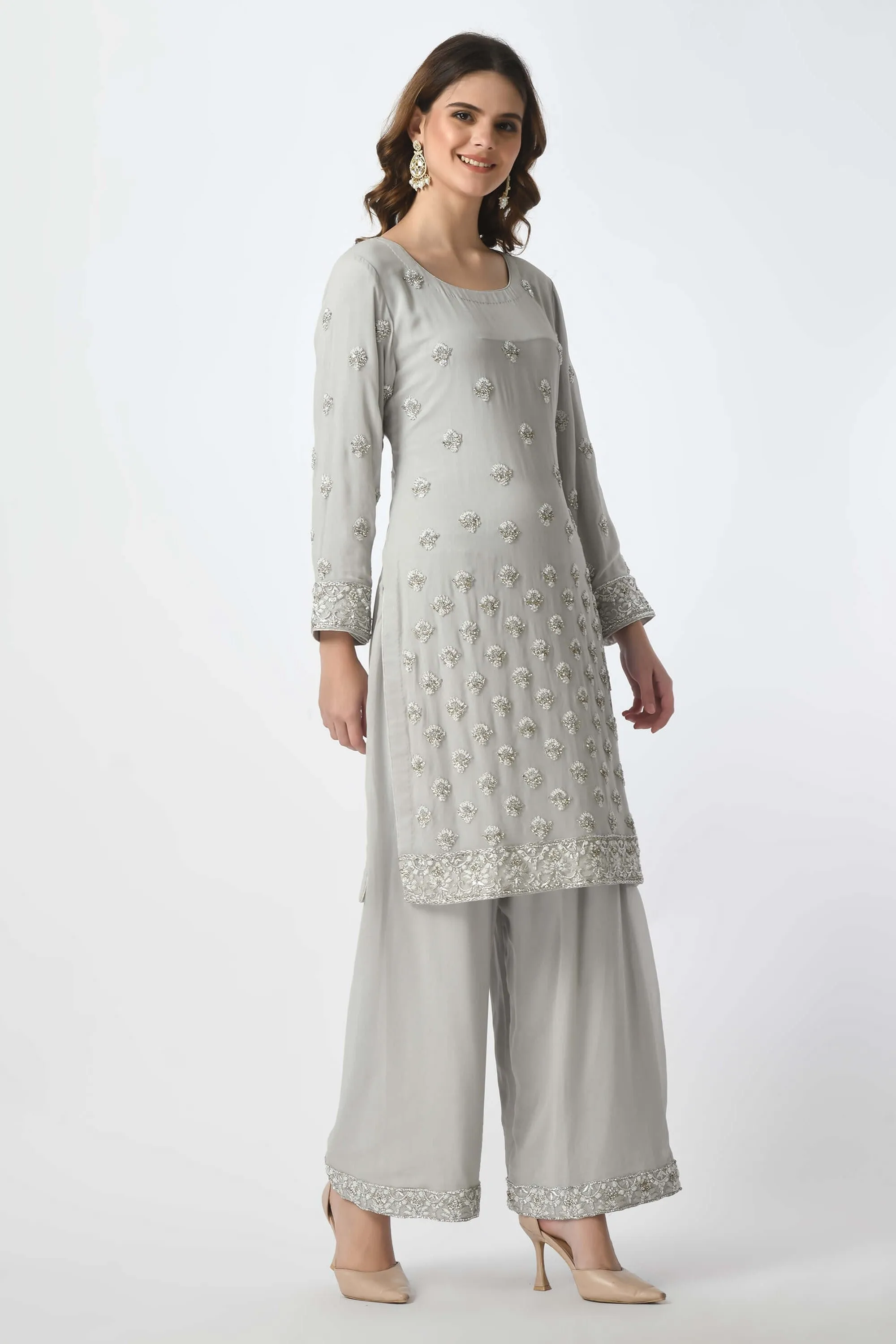 Kameez Plazo Dupatta