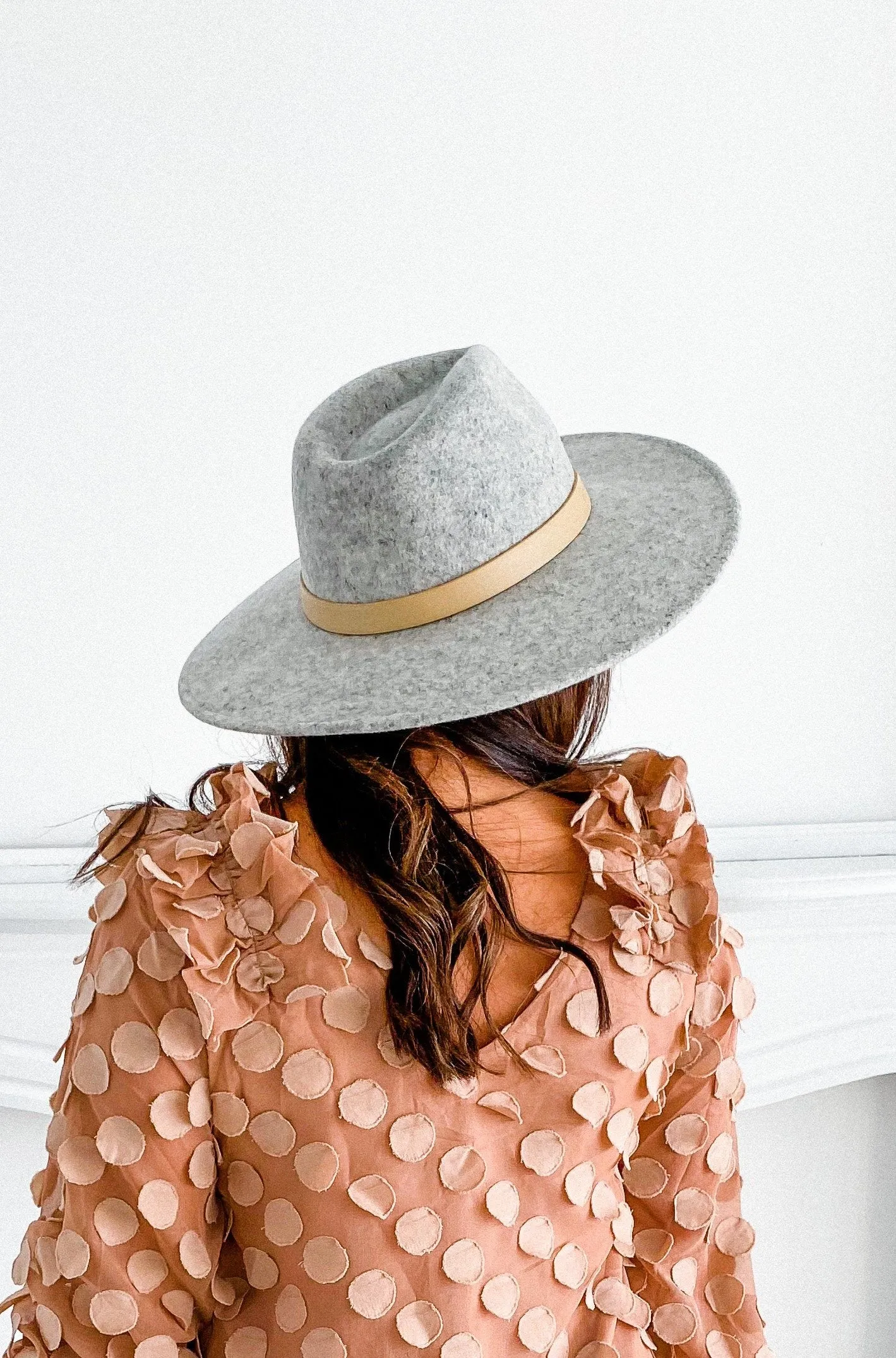 Kimmy Blush Wide Brim Hat