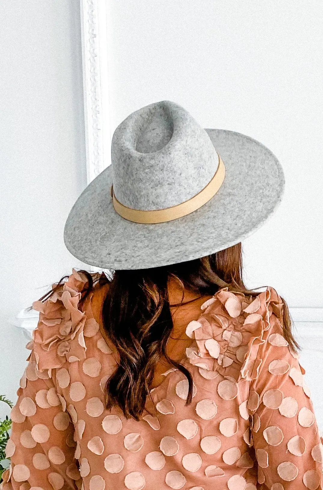 Kimmy Blush Wide Brim Hat