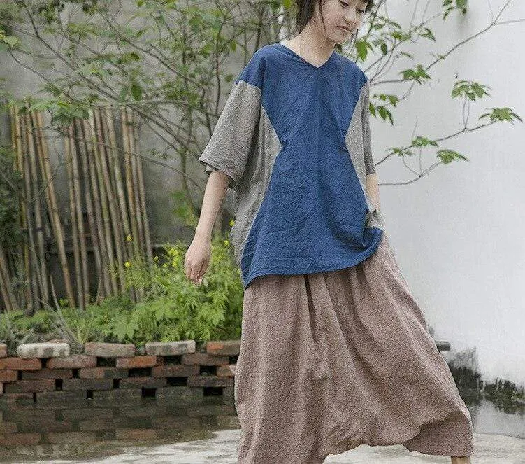 Loose Khaki Harem Pants | Lotus