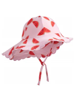 Molo- Printed sun hat for baby-NUKA Melon pink