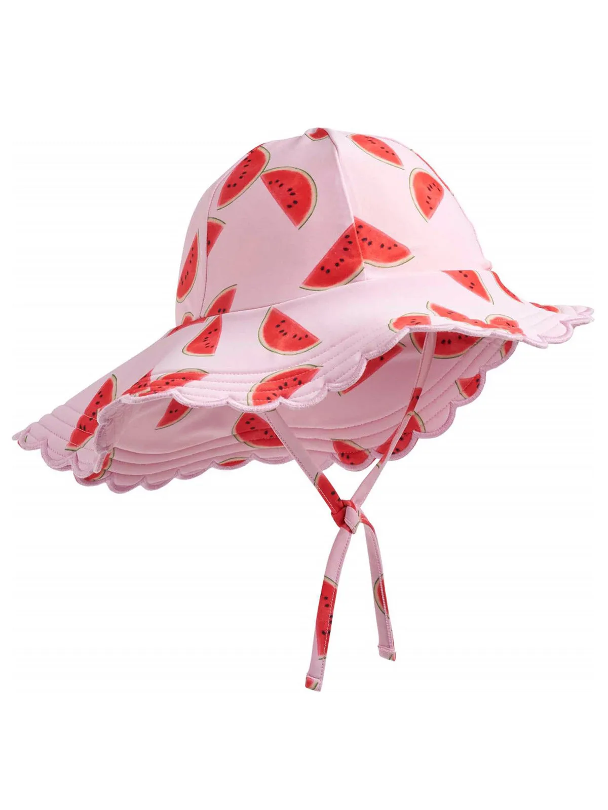 Molo- Printed sun hat for baby-NUKA Melon pink