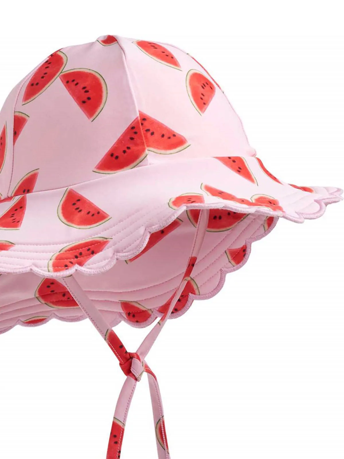 Molo- Printed sun hat for baby-NUKA Melon pink
