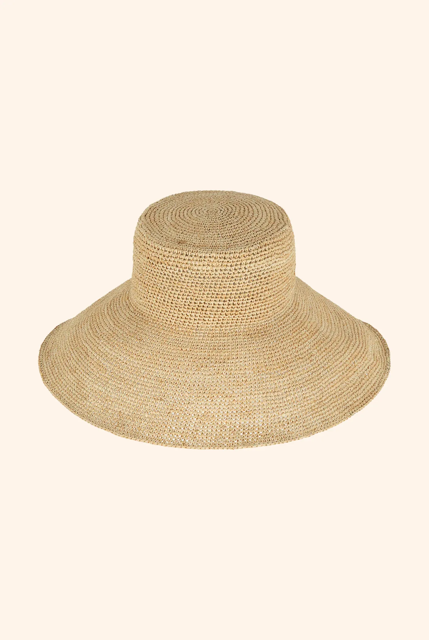 Raffia Wide Brim Hat in Natural