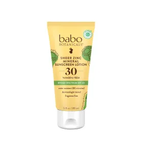 SPF 30 Clear Zinc, Fragrance Free Sunscreen Lotion